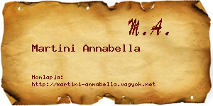 Martini Annabella névjegykártya
